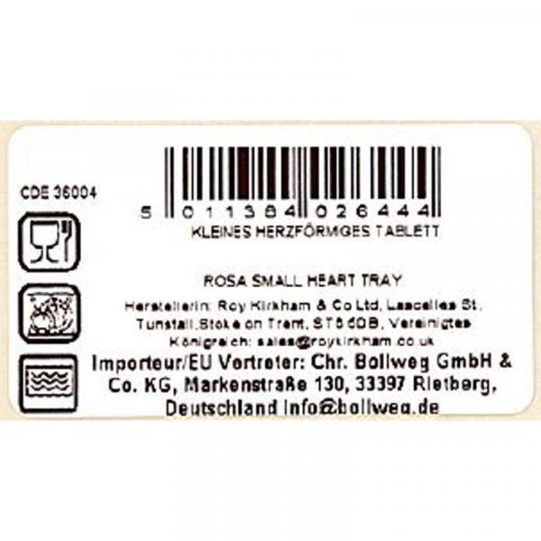 Herz Porzellanschale 13cm Redoute Rose Roy Kirkham